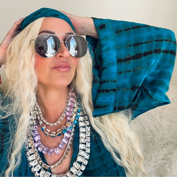 TURQUOISE ITS SOMETHING KIMONO - Picture 7 of 13